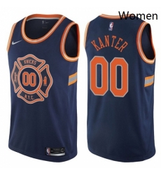 Womens Nike New York Knicks 00 Enes Kanter Swingman Navy Blue NBA Jersey City Edition Womens Nike New York Knicks 00 Enes Kanter Swingman Navy Blue NBA Jersey City Edition