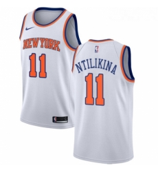 Womens Nike New York Knicks 11 Frank Ntilikina Authentic White NBA Jersey Association Edition Womens Nike New York Knicks 11 Frank Ntilikina Authentic White NBA Jersey Association Edition