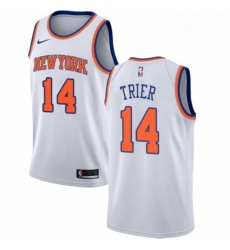 Womens Nike New York Knicks 14 Allonzo Trier Swingman White NBA Jersey Association Edition Womens Nike New York Knicks 14 Allonzo Trier Swingman White NBA Jersey Association Edition