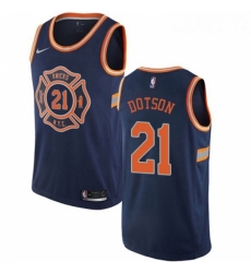 Womens Nike New York Knicks 21 Damyean Dotson Swingman Navy Blue NBA Jersey City Edition Womens Nike New York Knicks 21 Damyean Dotson Swingman Navy Blue NBA Jersey City Edition