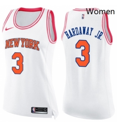 Womens Nike New York Knicks 3 Tim Hardaway Jr Swingman WhitePink Fashion NBA Jersey Womens Nike New York Knicks 3 Tim Hardaway Jr Swingman WhitePink Fashion NBA Jersey