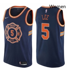 Womens Nike New York Knicks 5 Courtney Lee Swingman Navy Blue NBA Jersey City Edition Womens Nike New York Knicks 5 Courtney Lee Swingman Navy Blue NBA Jersey City Edition