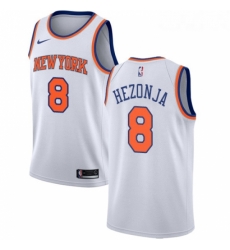Womens Nike New York Knicks 8 Mario Hezonja Swingman White NBA Jersey Association Edition Womens Nike New York Knicks 8 Mario Hezonja Swingman White NBA Jersey Association Edition
