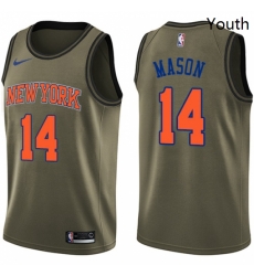 Youth Nike New York Knicks 14 Anthony Mason Swingman Green Salute to Service NBA Jersey Youth Nike New York Knicks 14 Anthony Mason Swingman Green Salute to Service NBA Jersey