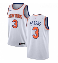 Youth Nike New York Knicks 3 John Starks Authentic White NBA Jersey Association Edition Youth Nike New York Knicks 3 John Starks Authentic White NBA Jersey Association Edition