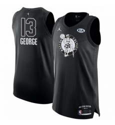 Mens Nike Jordan Oklahoma City Thunder 13 Paul George Authentic Black 2018 All Star Game NBA Jersey Mens Nike Jordan Oklahoma City Thunder 13 Paul George Authentic Black 2018 All Star Game NBA Jersey