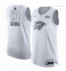 Mens Nike Jordan Oklahoma City Thunder 13 Paul George Authentic White 2018 All Star Game NBA Jersey Mens Nike Jordan Oklahoma City Thunder 13 Paul George Authentic White 2018 All Star Game NBA Jersey