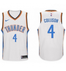 Nike NBA Oklahoma City Thunder 4 Nick Collison Jersey 2017 18 New Season White Jersey Nike NBA Oklahoma City Thunder 4 Nick Collison Jersey 2017 18 New Season White Jersey