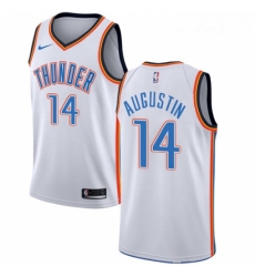 Youth Nike Oklahoma City Thunder 14 DJ Augustin Swingman White Home NBA Jersey Association Edition Youth Nike Oklahoma City Thunder 14 DJ Augustin Swingman White Home NBA Jersey Association Edition