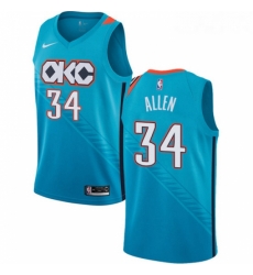 Youth Nike Oklahoma City Thunder 34 Ray Allen Swingman Turquoise NBA Jersey City Edition Youth Nike Oklahoma City Thunder 34 Ray Allen Swingman Turquoise NBA Jersey City Edition