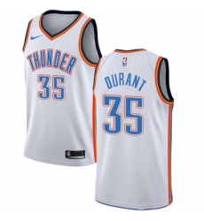 Youth Nike Oklahoma City Thunder 35 Kevin Durant Authentic White Home NBA Jersey Association Edition Youth Nike Oklahoma City Thunder 35 Kevin Durant Authentic White Home NBA Jersey Association Edition