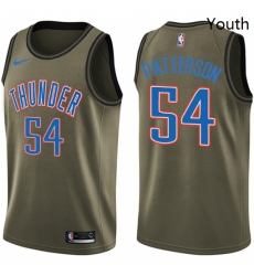 Youth Nike Oklahoma City Thunder 54 Patrick Patterson Swingman Green Salute to Service NBA Jersey Youth Nike Oklahoma City Thunder 54 Patrick Patterson Swingman Green Salute to Service NBA Jersey