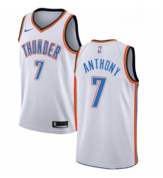 Youth Nike Oklahoma City Thunder 7 Carmelo Anthony Swingman White Home NBA Jersey Association Edition Youth Nike Oklahoma City Thunder 7 Carmelo Anthony Swingman White Home NBA Jersey Association Edition
