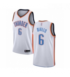 Youth Oklahoma City Thunder 6 Hamidou Diallo Swingman White Basketball Jersey Association Edition Youth Oklahoma City Thunder 6 Hamidou Diallo Swingman White Basketball Jersey Association Edition
