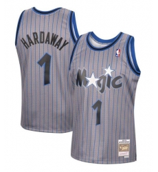 Men Orlando Magic 1 Penny Hardaway 1994 95 Grey Stitched Jerse Men Orlando Magic 1 Penny Hardaway 1994 95 Grey Stitched Jerse