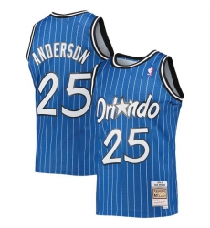 Men Orlando Magic 25 Nick Anderson 1994 95 Blue Stitched Jerse Men Orlando Magic 25 Nick Anderson 1994 95 Blue Stitched Jerse