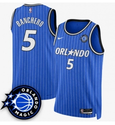 Men Orlando Magic 5 Paolo Banchero Royal 2025 New Generation of Magic Stitched Basketball Jersey Men Orlando Magic 5 Paolo Banchero Royal 2025 New Generation of Magic Stitched Basketball Jersey