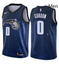 Mens Nike Orlando Magic 0 Aaron Gordon Swingman Blue NBA Jersey City Edition Mens Nike Orlando Magic 0 Aaron Gordon Swingman Blue NBA Jersey City Edition