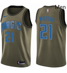 Mens Nike Orlando Magic 21 Timofey Mozgov Swingman Green Salute to Service NBA Jersey Mens Nike Orlando Magic 21 Timofey Mozgov Swingman Green Salute to Service NBA Jersey