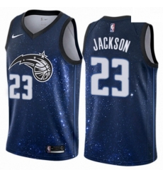 Mens Nike Orlando Magic 23 Justin Jackson Authentic Blue NBA Jersey City Edition Mens Nike Orlando Magic 23 Justin Jackson Authentic Blue NBA Jersey City Edition