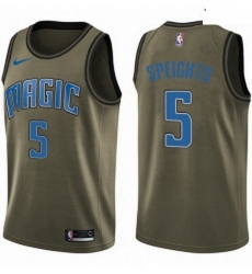 Mens Nike Orlando Magic 5 Marreese Speights Swingman Green Salute to Service NBA Jersey Mens Nike Orlando Magic 5 Marreese Speights Swingman Green Salute to Service NBA Jersey