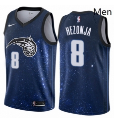 Mens Nike Orlando Magic 8 Mario Hezonja Swingman Blue NBA Jersey City Edition Mens Nike Orlando Magic 8 Mario Hezonja Swingman Blue NBA Jersey City Edition