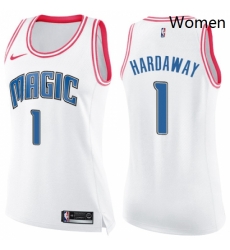 Womens Nike Orlando Magic 1 Penny Hardaway Swingman WhitePink Fashion NBA Jersey Womens Nike Orlando Magic 1 Penny Hardaway Swingman WhitePink Fashion NBA Jersey