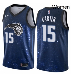 Womens Nike Orlando Magic 15 Vince Carter Swingman Blue NBA Jersey City Edition Womens Nike Orlando Magic 15 Vince Carter Swingman Blue NBA Jersey City Edition