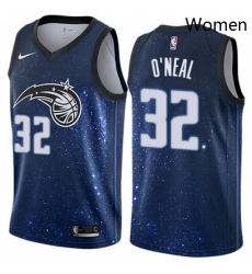 Womens Nike Orlando Magic 32 Shaquille ONeal Swingman Blue NBA Jersey City Edition Womens Nike Orlando Magic 32 Shaquille ONeal Swingman Blue NBA Jersey City Edition