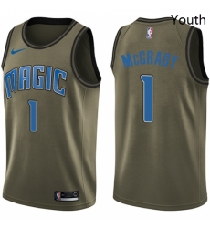 Youth Nike Orlando Magic 1 Tracy Mcgrady Swingman Green Salute to Service NBA Jersey Youth Nike Orlando Magic 1 Tracy Mcgrady Swingman Green Salute to Service NBA Jersey