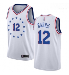 76ers #12 Tobias Harris White Basketball Swingman Earned Edition Jersey 76ers #12 Tobias Harris White Basketball Swingman Earned Edition Jersey