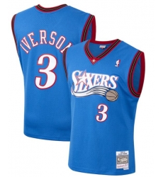 Men's Mitchell & Ness Allen Iverson Royal Philadelphia 76ers Hardwood Classics 2000-01 Swingman Jersey Men's Mitchell & Ness Allen Iverson Royal Philadelphia 76ers Hardwood Classics 2000-01 Swingman Jersey