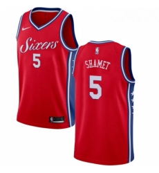 Mens Nike Philadelphia 76ers 5 Landry Shamet Swingman Red NBA Jersey Statement Edition Mens Nike Philadelphia 76ers 5 Landry Shamet Swingman Red NBA Jersey Statement Edition