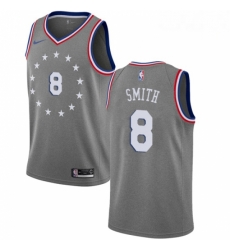 Mens Nike Philadelphia 76ers 8 Zhaire Smith Swingman Gray NBA Jersey City Edition Mens Nike Philadelphia 76ers 8 Zhaire Smith Swingman Gray NBA Jersey City Edition