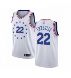 Mens Philadelphia 76ers 22 Mattise Thybulle White Swingman Jersey Earned Edition Mens Philadelphia 76ers 22 Mattise Thybulle White Swingman Jersey Earned Edition