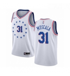 Womens Nike Philadelphia 76ers 31 Mike Muscala White Swingman Jersey Earned Edition Womens Nike Philadelphia 76ers 31 Mike Muscala White Swingman Jersey Earned Edition