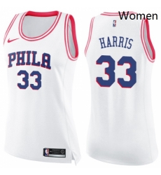 Womens Nike Philadelphia 76ers 33 Tobias Harris White Pink NBA Swingman Fashion Jerseysey Womens Nike Philadelphia 76ers 33 Tobias Harris White Pink NBA Swingman Fashion Jerseysey