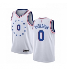 Womens Philadelphia 76ers 0 Josh Richardson White Swingman Jersey Earned Edition Womens Philadelphia 76ers 0 Josh Richardson White Swingman Jersey Earned Edition