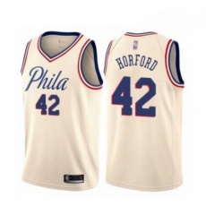 Womens Philadelphia 76ers 42 Al Horford Swingman Cream Basketball Jersey City Edition Womens Philadelphia 76ers 42 Al Horford Swingman Cream Basketball Jersey City Edition
