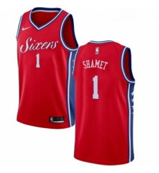 Youth Nike Philadelphia 76ers 1 Landry Shamet Swingman Red NBA Jersey Statement Edition Youth Nike Philadelphia 76ers 1 Landry Shamet Swingman Red NBA Jersey Statement Edition