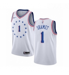 Youth Nike Philadelphia 76ers 1 Landry Shamet White Swingman Jersey Earned Edition Youth Nike Philadelphia 76ers 1 Landry Shamet White Swingman Jersey Earned Edition