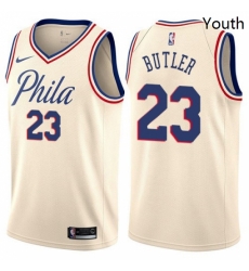 Youth Nike Philadelphia 76ers 23 Jimmy Butler Swingman Cream NBA Jersey City Edition Youth Nike Philadelphia 76ers 23 Jimmy Butler Swingman Cream NBA Jersey City Edition