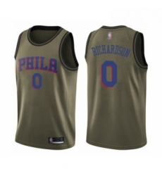 Youth Philadelphia 76ers 0 Josh Richardson Swingman Green Salute to Service Basketball Jersey Youth Philadelphia 76ers 0 Josh Richardson Swingman Green Salute to Service Basketball Jersey
