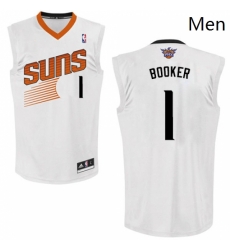 Mens Adidas Phoenix Suns 1 Devin Booker Authentic White Home NBA Jersey Mens Adidas Phoenix Suns 1 Devin Booker Authentic White Home NBA Jersey