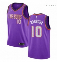 Mens Nike Phoenix Suns 10 Leandro Barbosa Swingman Purple NBA Jersey 2018 19 City Edition Mens Nike Phoenix Suns 10 Leandro Barbosa Swingman Purple NBA Jersey 2018 19 City Edition