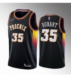 Men's Phoenix Suns #35 Kevin Durant Black 2022-23 Statement Edition Edition Stitched Basketball Jersey Men's Phoenix Suns #35 Kevin Durant Black 2022-23 Statement Edition Edition Stitched Basketball Jersey
