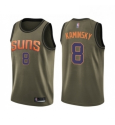 Mens Phoenix Suns 8 Frank Kaminsky Swingman Green Salute to Service Basketball Jersey Mens Phoenix Suns 8 Frank Kaminsky Swingman Green Salute to Service Basketball Jersey