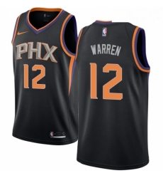 Womens Nike Phoenix Suns 12 TJ Warren Authentic Black Alternate NBA Jersey Statement Edition Womens Nike Phoenix Suns 12 TJ Warren Authentic Black Alternate NBA Jersey Statement Edition