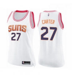 Womens Phoenix Suns 27 Jevon Carter Swingman White Pink Fashion Basketball Jersey Womens Phoenix Suns 27 Jevon Carter Swingman White Pink Fashion Basketball Jersey