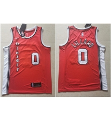 Blazers 0 Damian Lillard Red Nike Swingman Jersey Blazers 0 Damian Lillard Red Nike Swingman Jersey